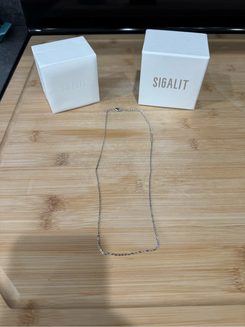 Sterling Silver Chain Necklace in Silver brand new never worn